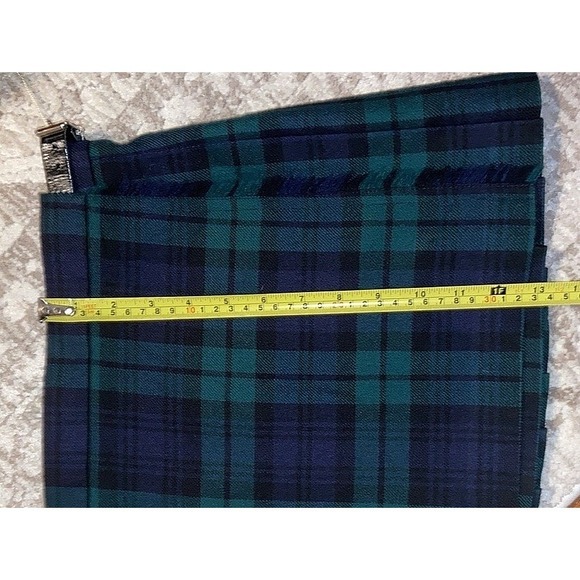 Lochcarron Black Watch Tartan Wool Mini Kilt Skirt 32" Scotland Pleated - Picture 10 of 11